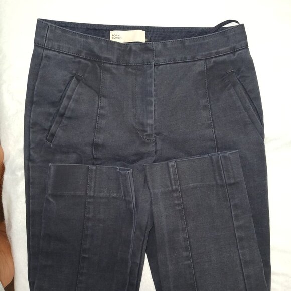 TORY BURCH NAVY STRAIGHT LEG DRESS TROUSERS, SIZE 0 - Picture 6 of 6